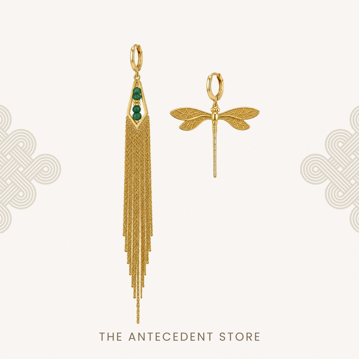 喜至 | Asymmetrical Dragonfly Earrings
