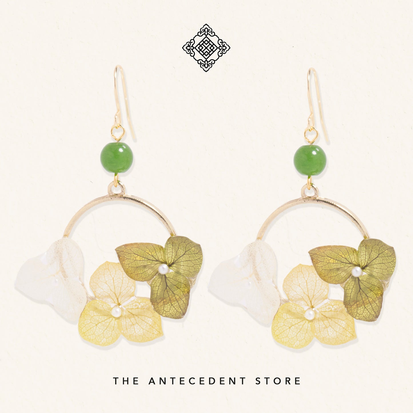 Blossom & Brilliance: The Floral Elegance Collection - Look 1 | Green Chalcedony Crystal