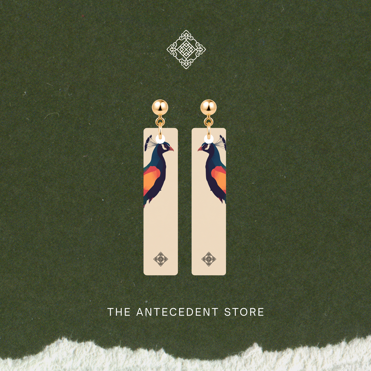 雀羽·生辉 | Peacock Earrings