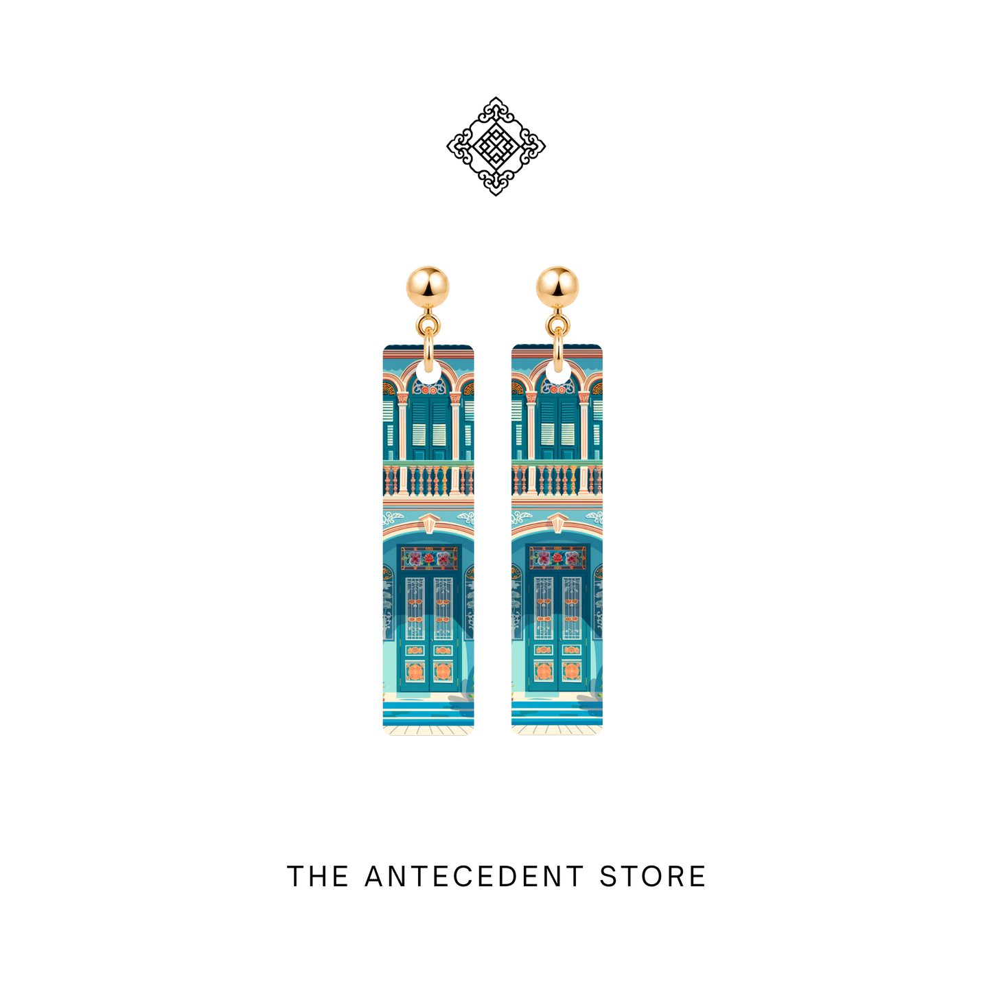 Joo Chiat Peranakan Shophouse Earrings