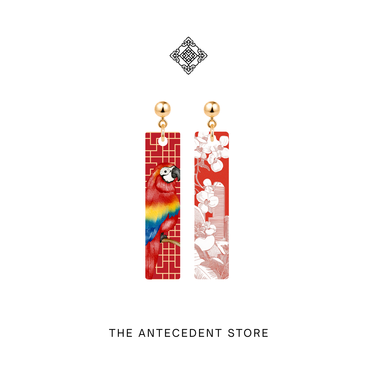 狮城·双景 | Singapore Dualscape Earrings
