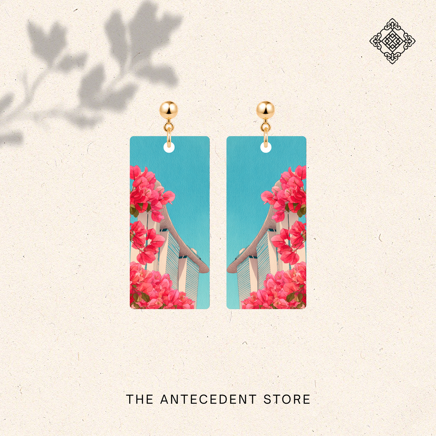 Singapore in Bloom Earrings | Bougainvillea