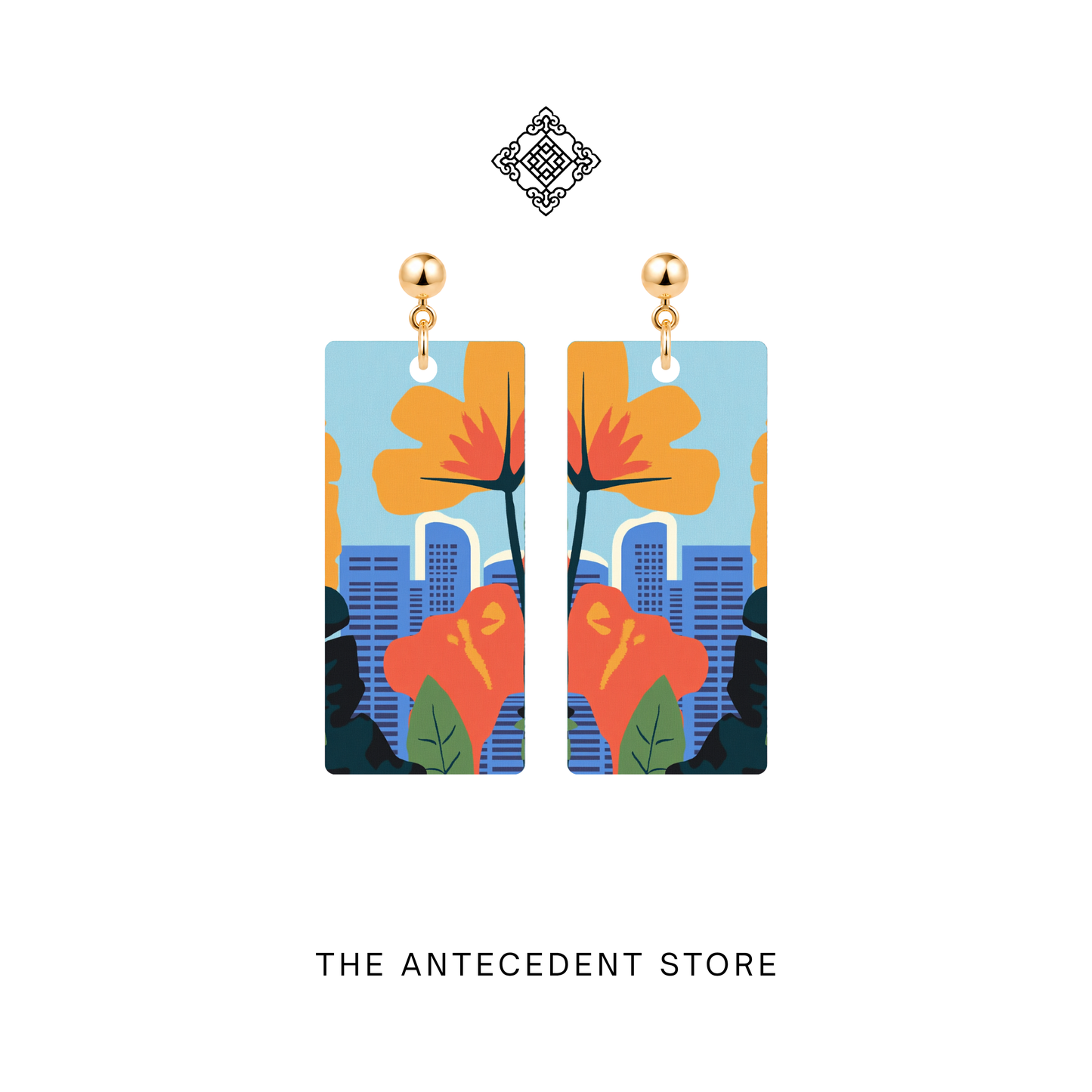 Singapore Skyline Earrings | Island Colours Series No. 01