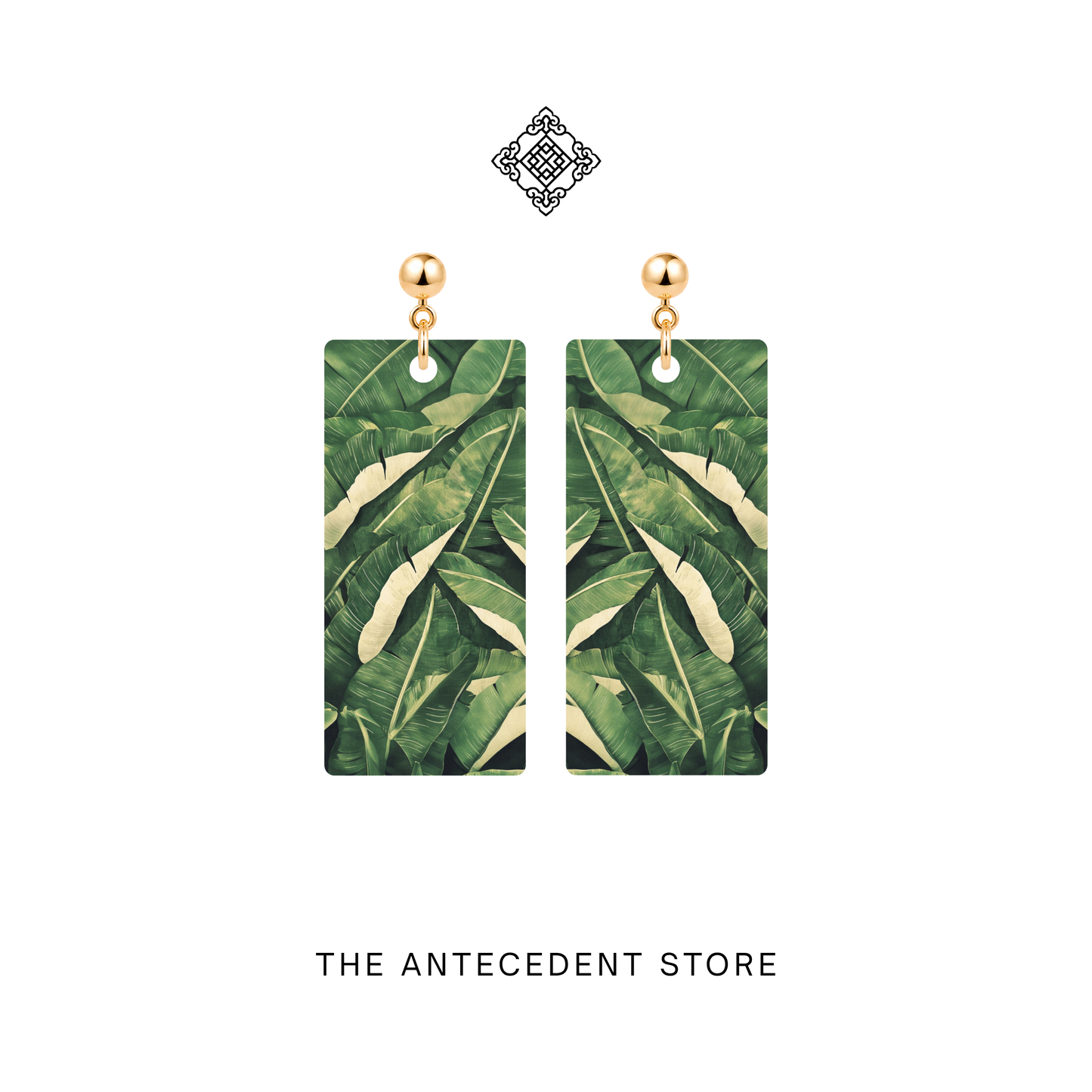 Banana Leaf Earrings
