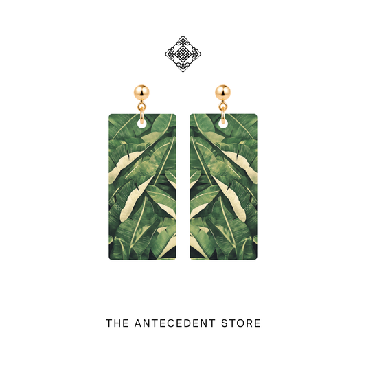 Banana Leaf Earrings