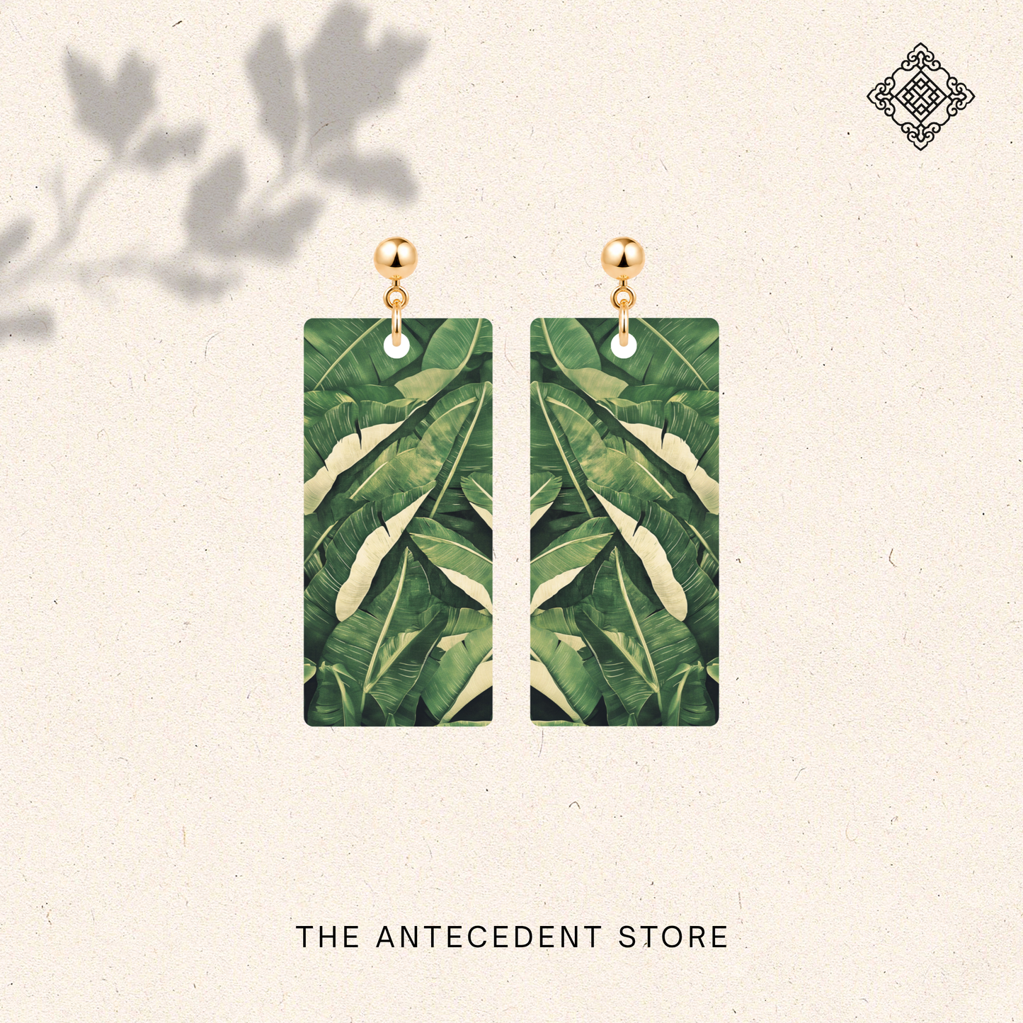 Banana Leaf Earrings