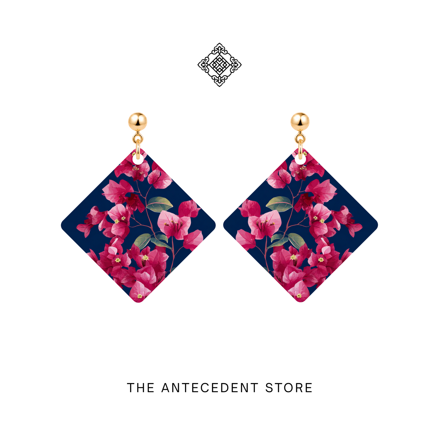 九重葛 | Bougainvillea Earrings In Blue