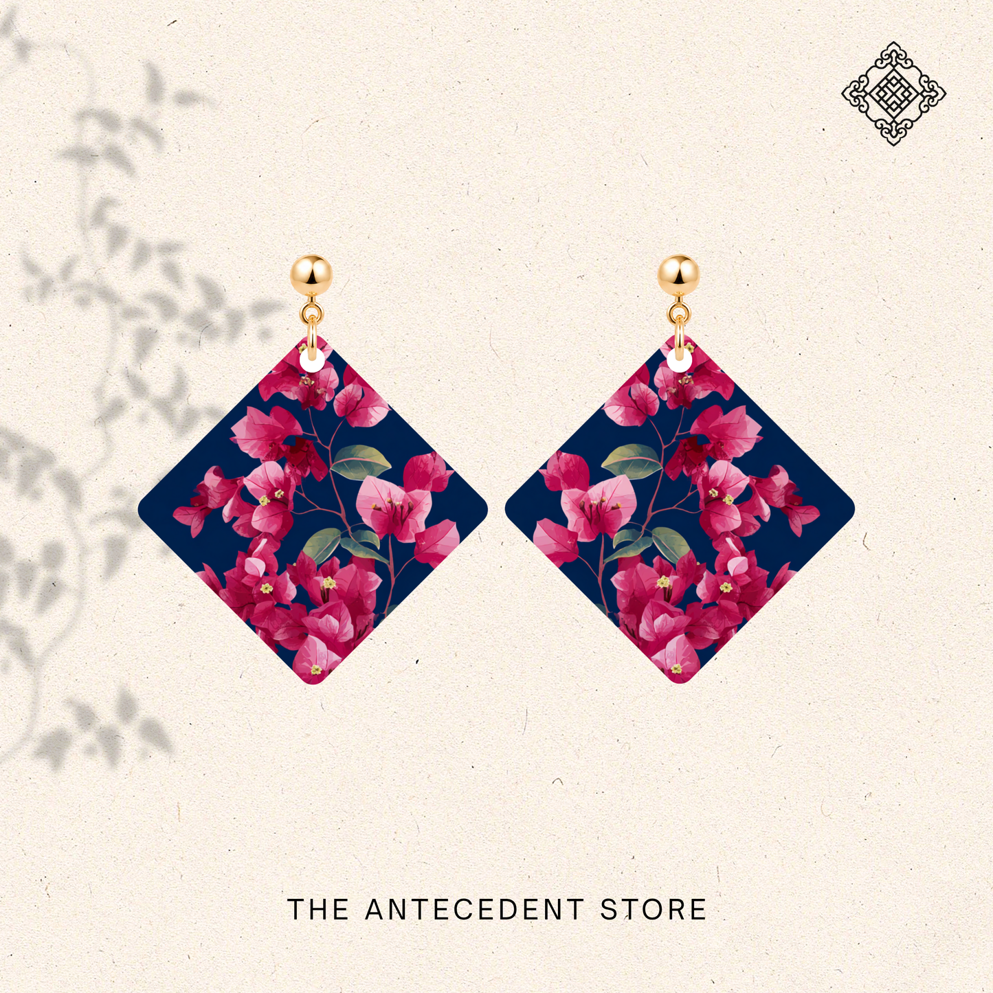 九重葛 | Bougainvillea Earrings In Blue