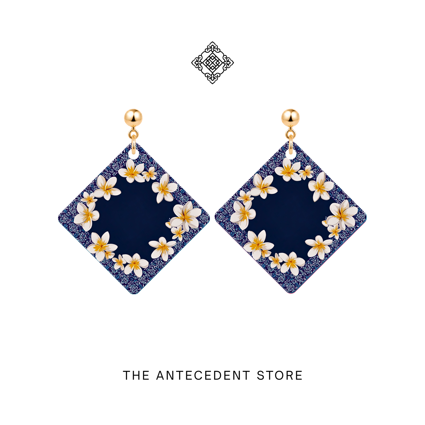 花映彩堂 | Frangipani Tile Earrings