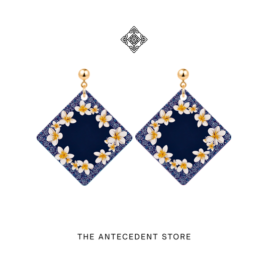 花映彩堂 | Frangipani Tile Earrings