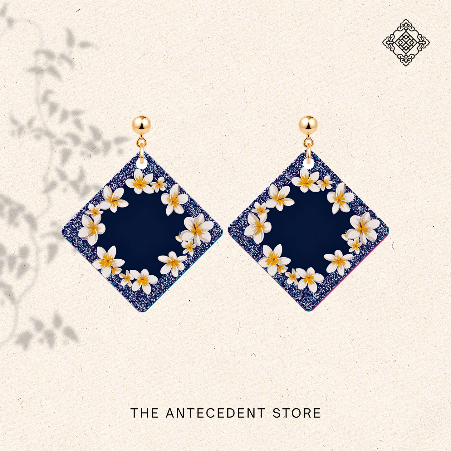 花映彩堂 | Frangipani Tile Earrings