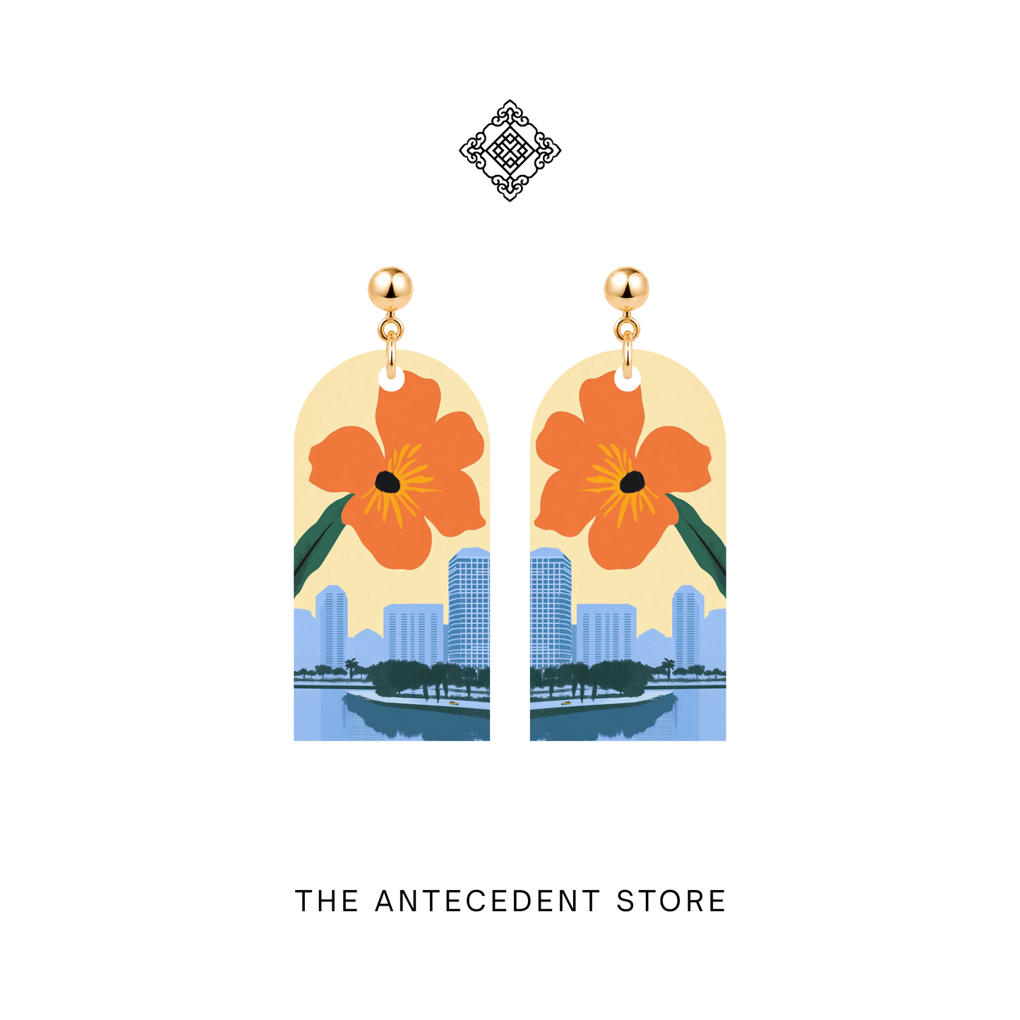 Singapore Skyline Earrings | Island Colours Series No. 05