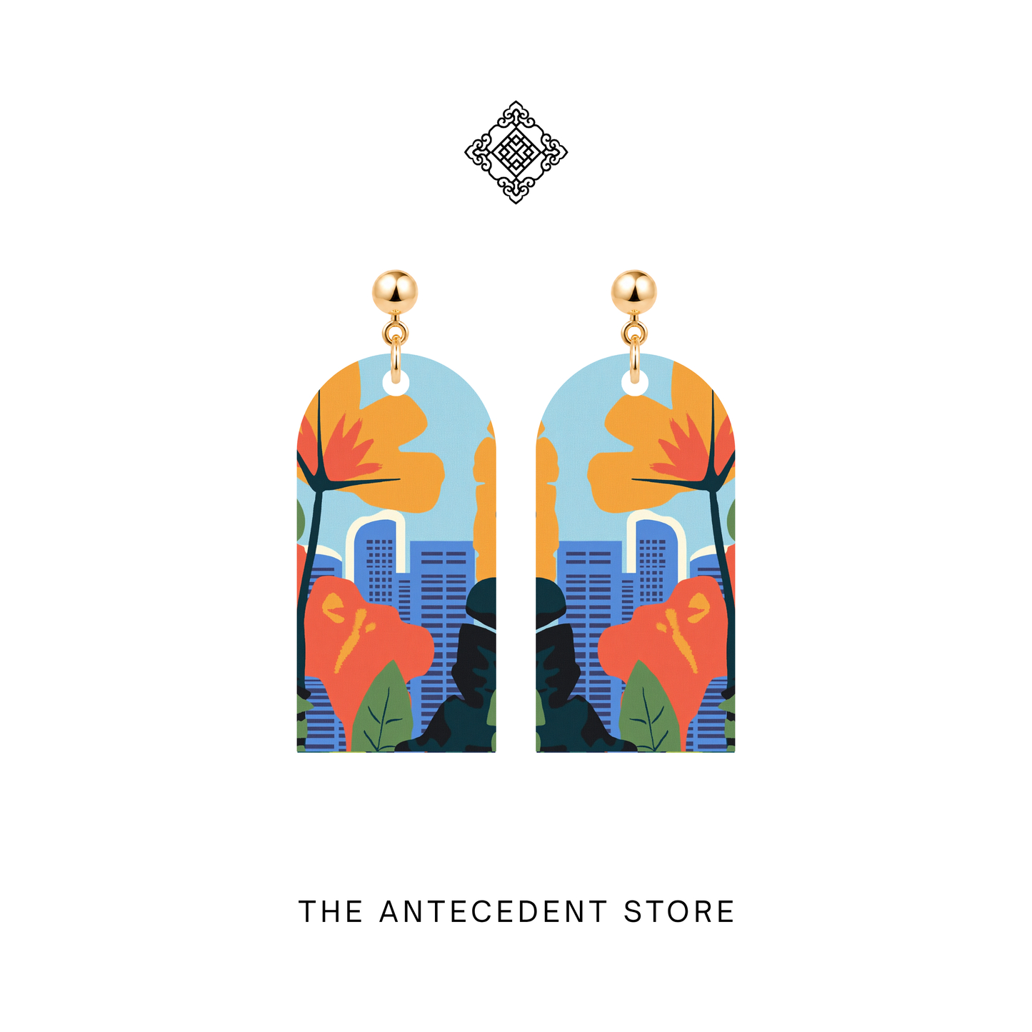 Singapore Skyline Earrings | Island Colours Series No. 02