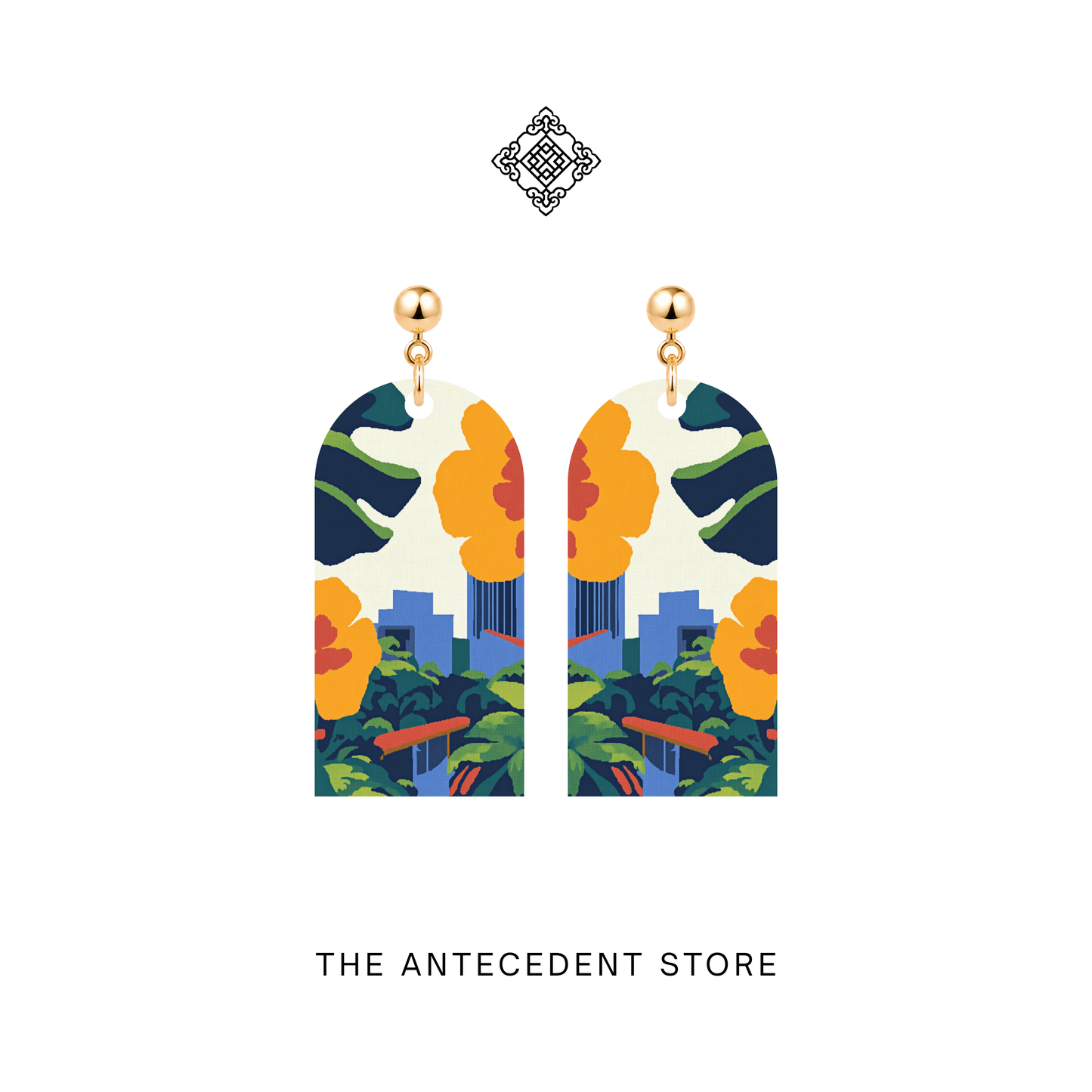 Singapore Skyline Earrings | Island Colours Series No. 03