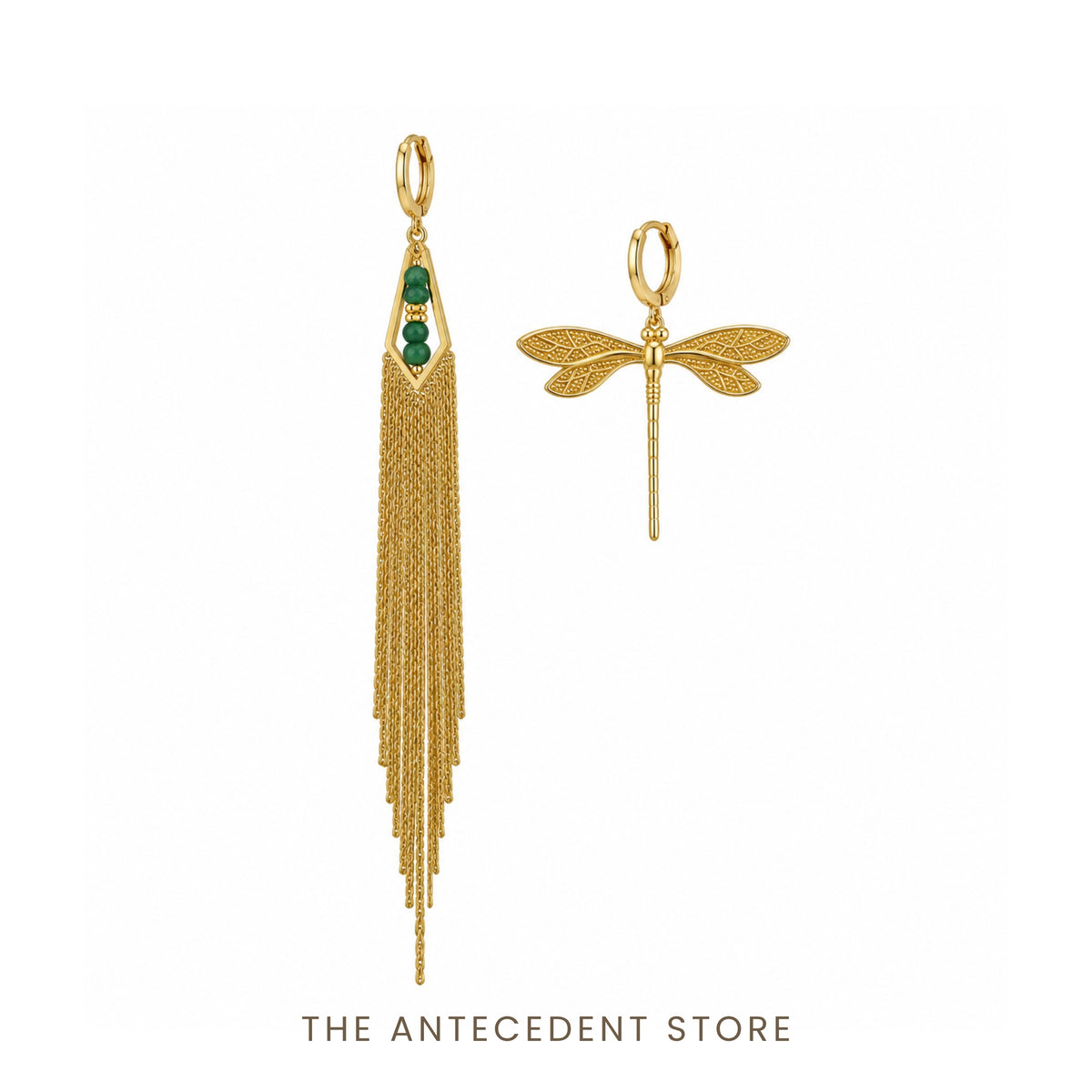 喜至 | Asymmetrical Dragonfly Earrings