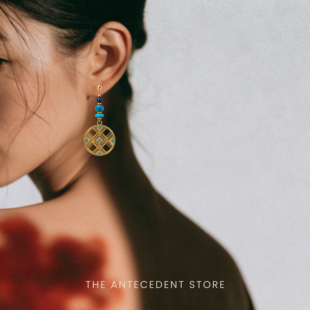 Lapis Lazuli, Apatite & Turquoise Statement Earrings