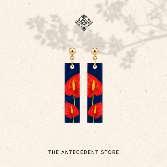 Anthurium Earrings | Stories Of Singapore