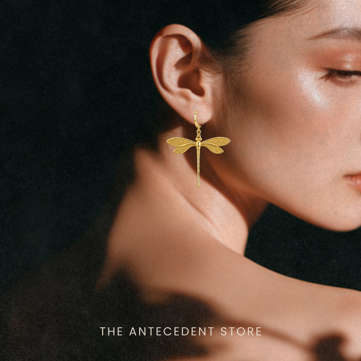 喜至 | Asymmetrical Dragonfly Earrings