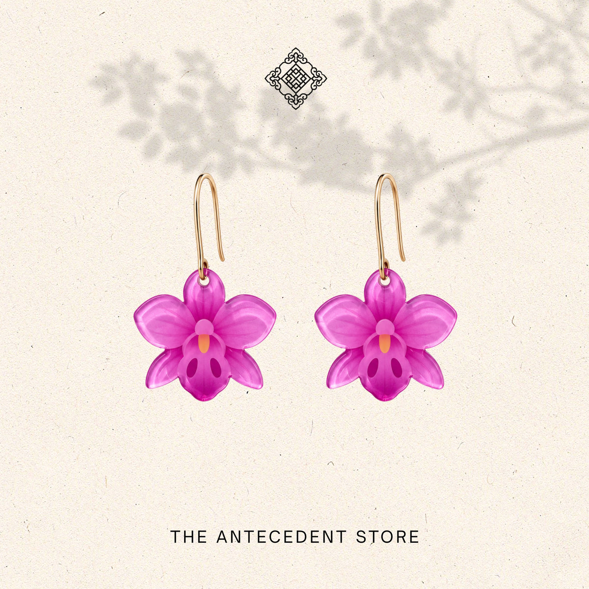 Purple Orchid Earrings | Stories Of Singapore
