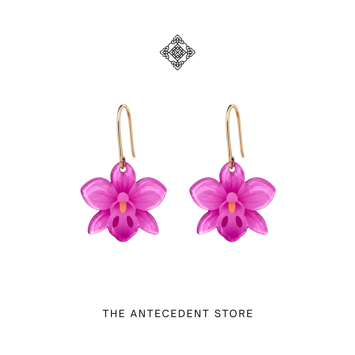 Purple Orchid Earrings | Stories Of Singapore