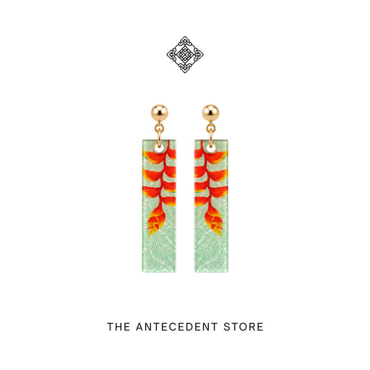 Heliconia Earrings | Stories Of Singapore