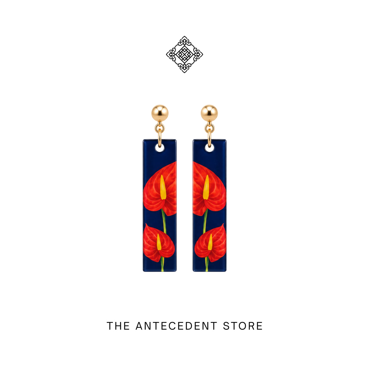 Anthurium Earrings | Stories Of Singapore