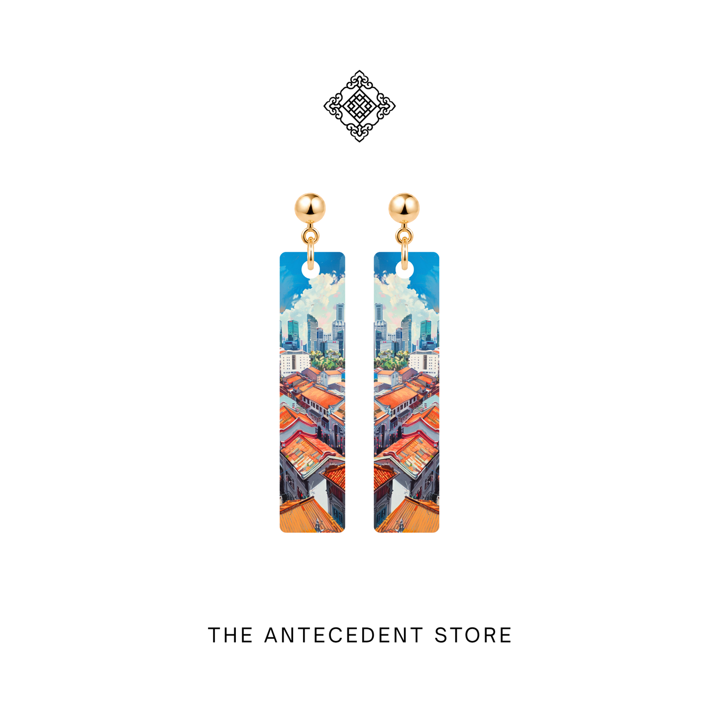 Singapore Skyline Earrings
