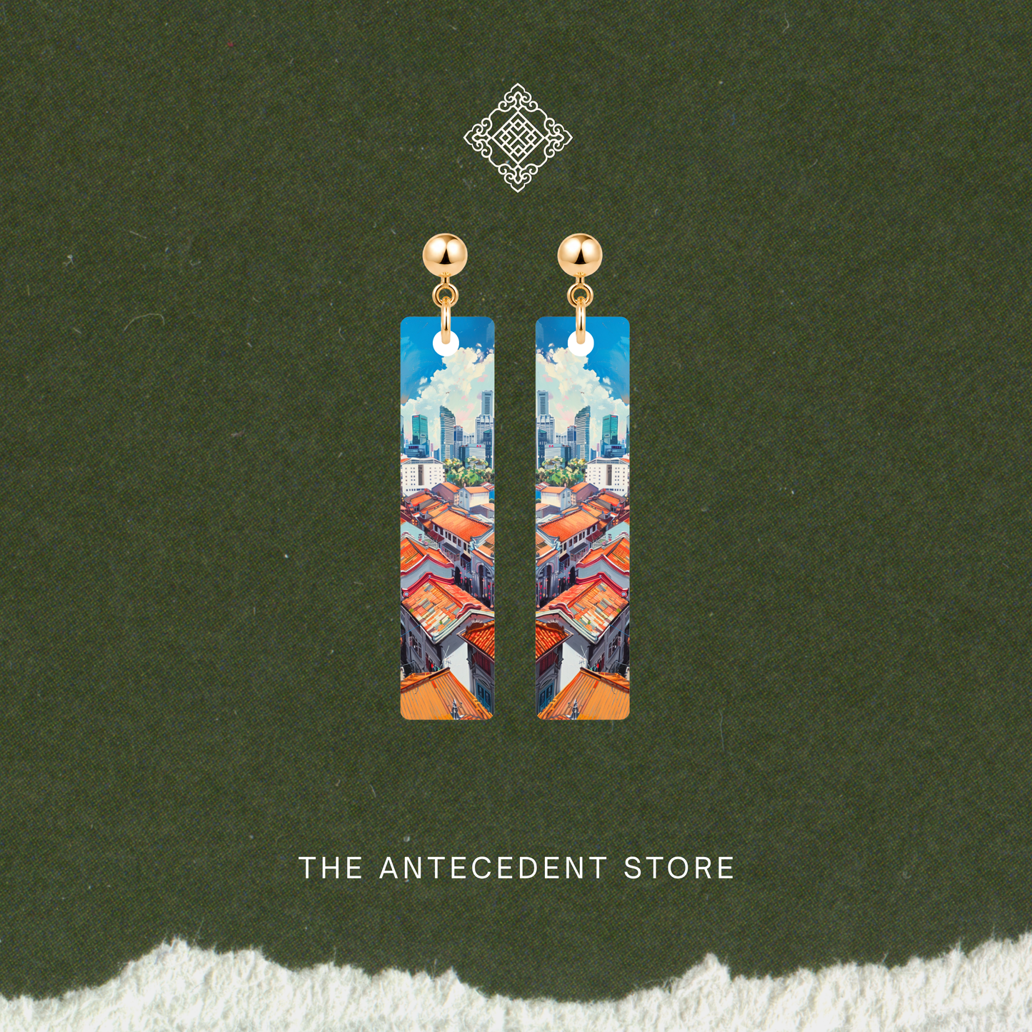 Singapore Skyline Earrings