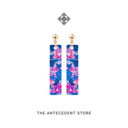 兰韵·盛放 | Vanda Miss Joaquim Orchid Earrings