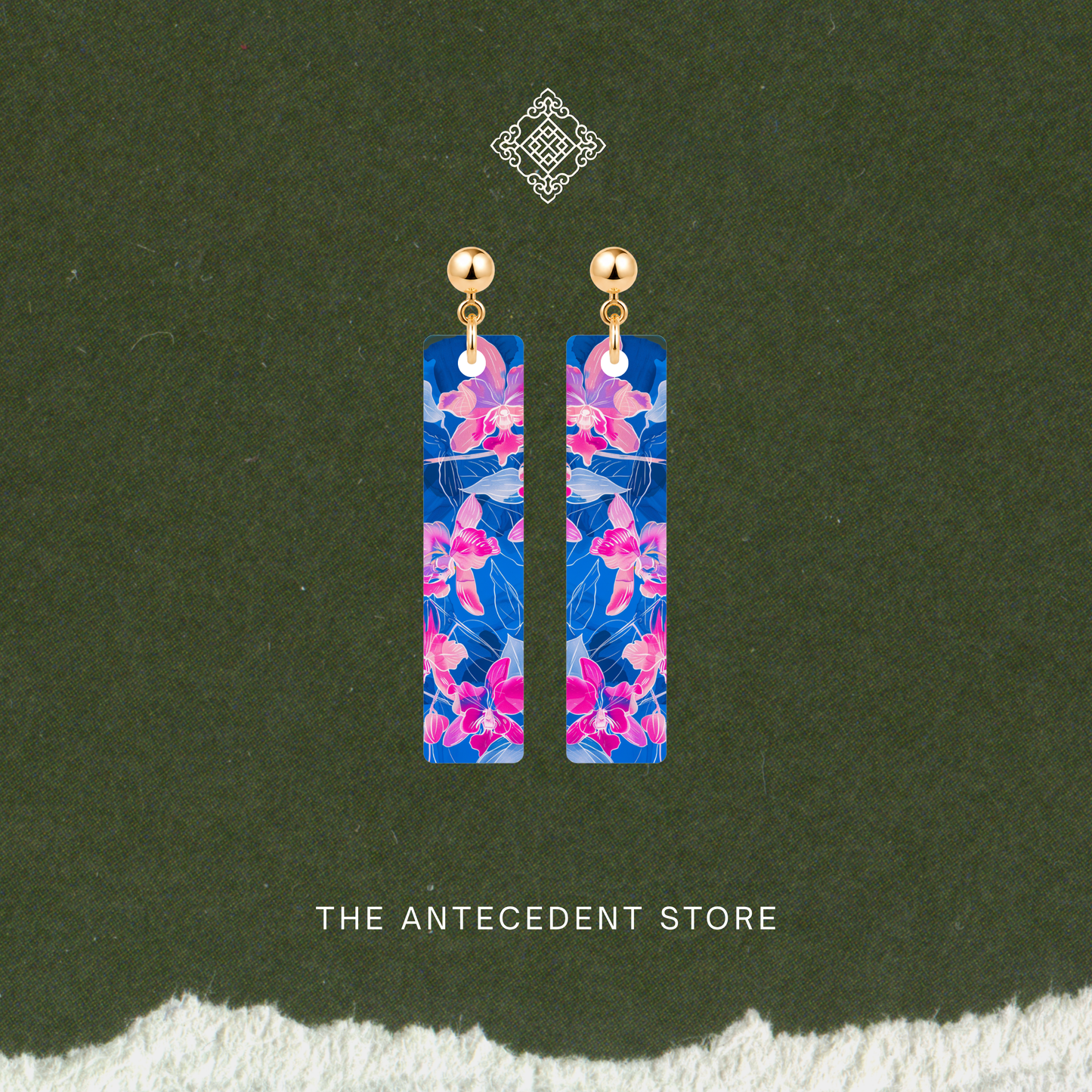 兰韵·盛放 | Vanda Miss Joaquim Orchid Earrings