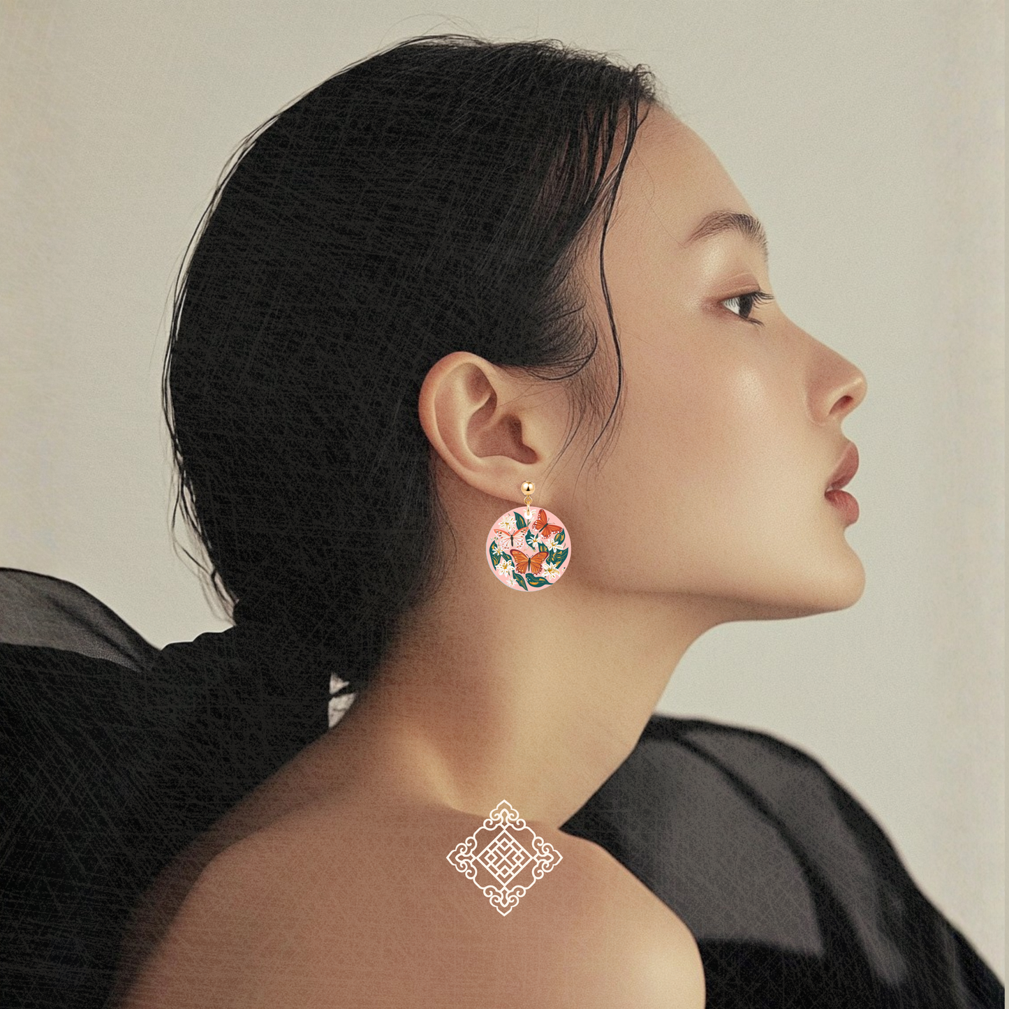 蝶舞·花间 | Butterfly Garden Earrings