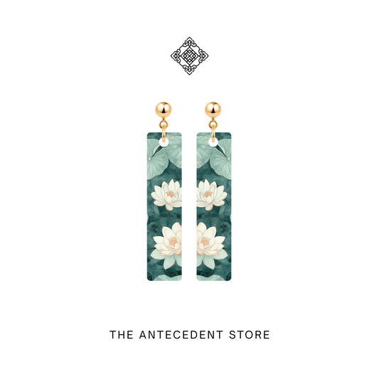芙蕖·清韵 | Lotus Earrings