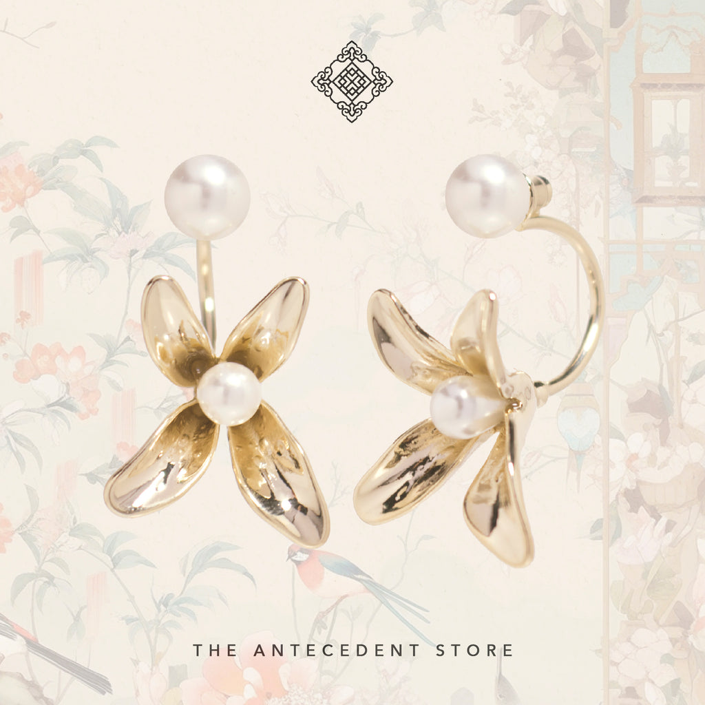 TAS CLASSIC: LOOK 7 ｜Two-Way Floral Earrings
