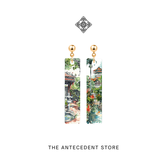 狮城·园影 | Singapore Garden Earrings