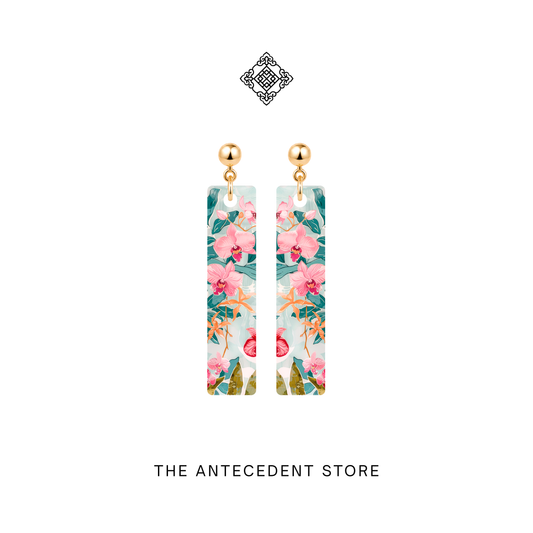 娘惹·绮色 | Nyonya Vanda Earrings