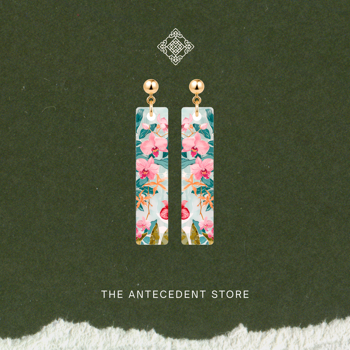 娘惹·绮色 | Nyonya Vanda Earrings