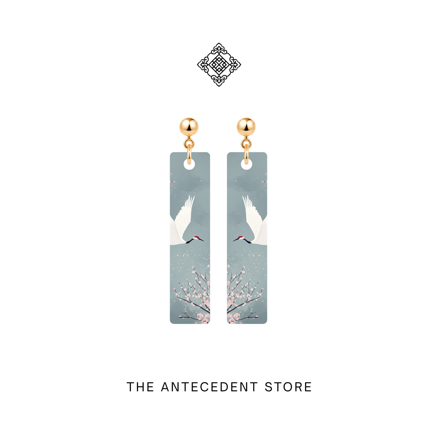 鹤起·凌云 | Soaring Crane Earrings