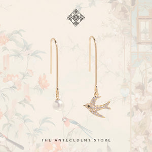TAS CLASSIC: LOOK 9 ｜Asymmetrical Swallow Earrings