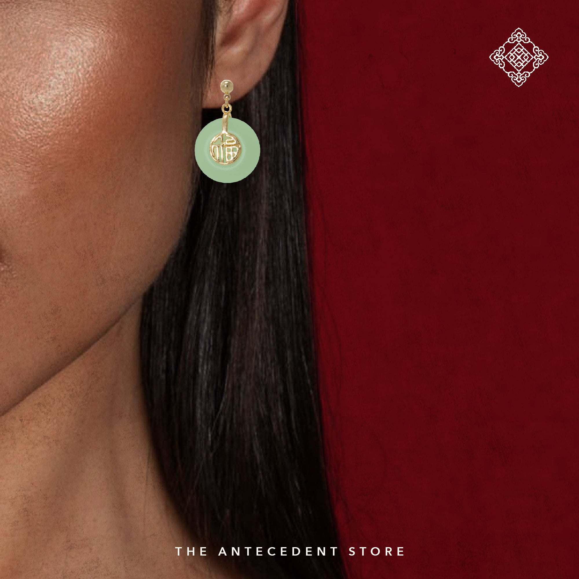 【 福 】Blessings Earrings - 14K Real Gold Plated Jewelry