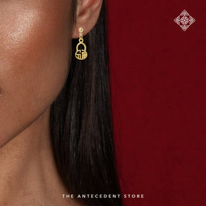 【  福 】Blessings Earrings - 14K Real Gold Plated Jewelry